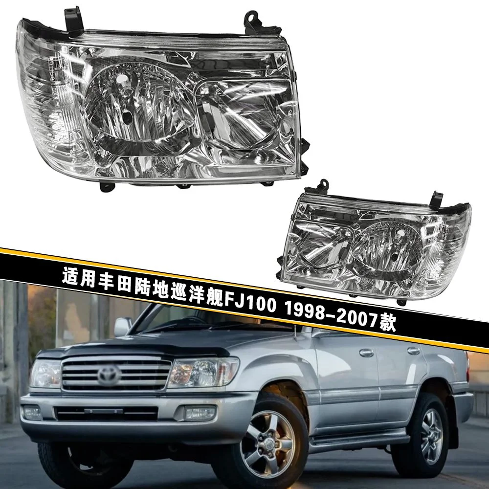 Left Right Side Front Bumper HeadLamp Driving Headlight For Toyota Land Cruiser FJ100 1998-2007 Car Accessories Auto Part