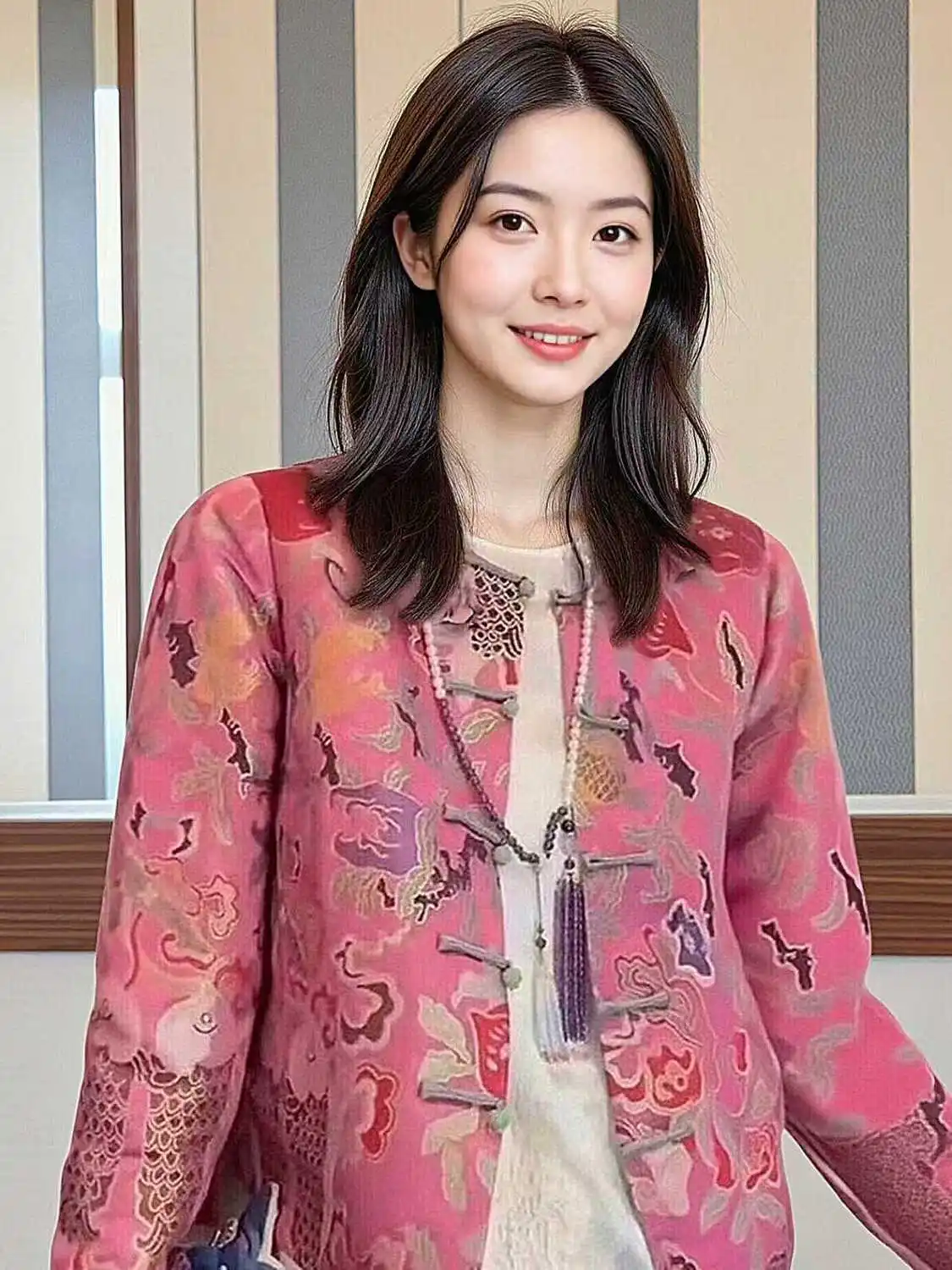 High-Quality New Chinese Style Spring And Autumn National Style Improved New Product Buckle Song Jin jacquard Retro Coat Top New