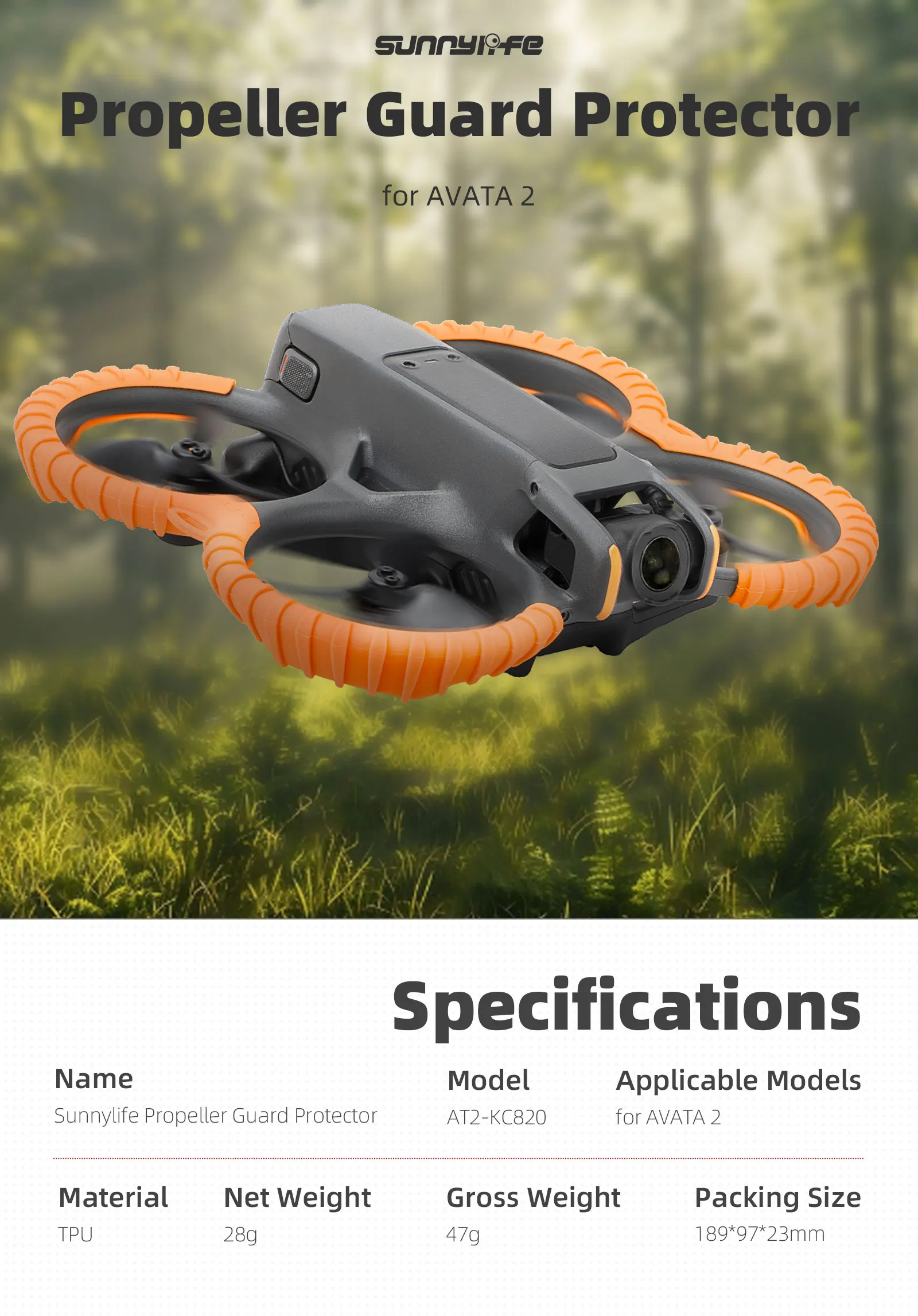 Protector De Hélice Anillo Anticolisión De TPU Para DJI Avata 2, Compatible Con Dron Y Accesorios (Negro)