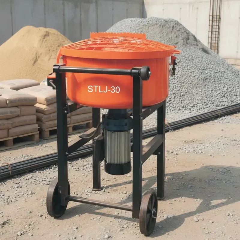 STLJ-30 Concrete Mixer Drum Laboratory Concrete Blender Mixer Construction Cement&Concrete Small Mixer for Lab Equipment Test
