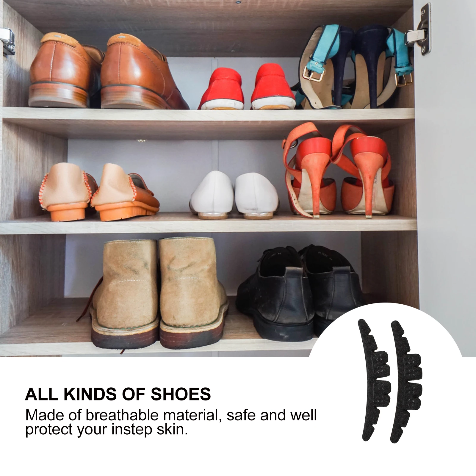 

Cushion Pads Insert For Women Men Breathable Skin-Friendly Lightweight Shoe Accessories Liner Insert Heel Grip Cushion Pad