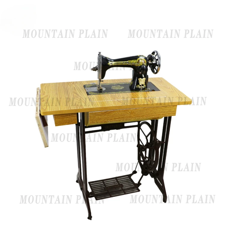 China Ja1-1 Household Sewing Machine With Handle And Wooden Case with Cover