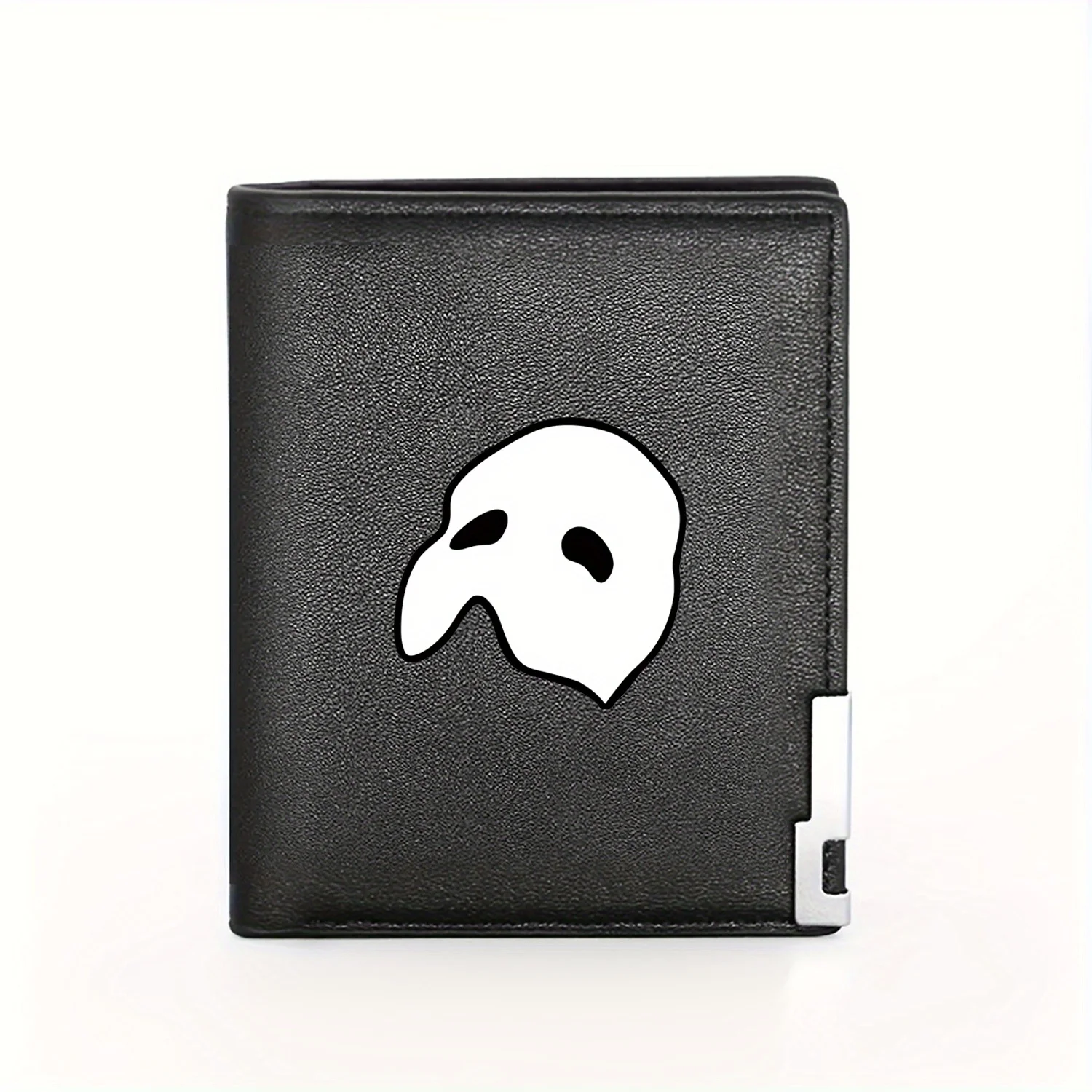 Phantom Opera Mask Design Wallet for Men: Business,Casual,Elegant,Simple,Practical,Quality,Stylish,Printing,Graphic,Creative,Chr