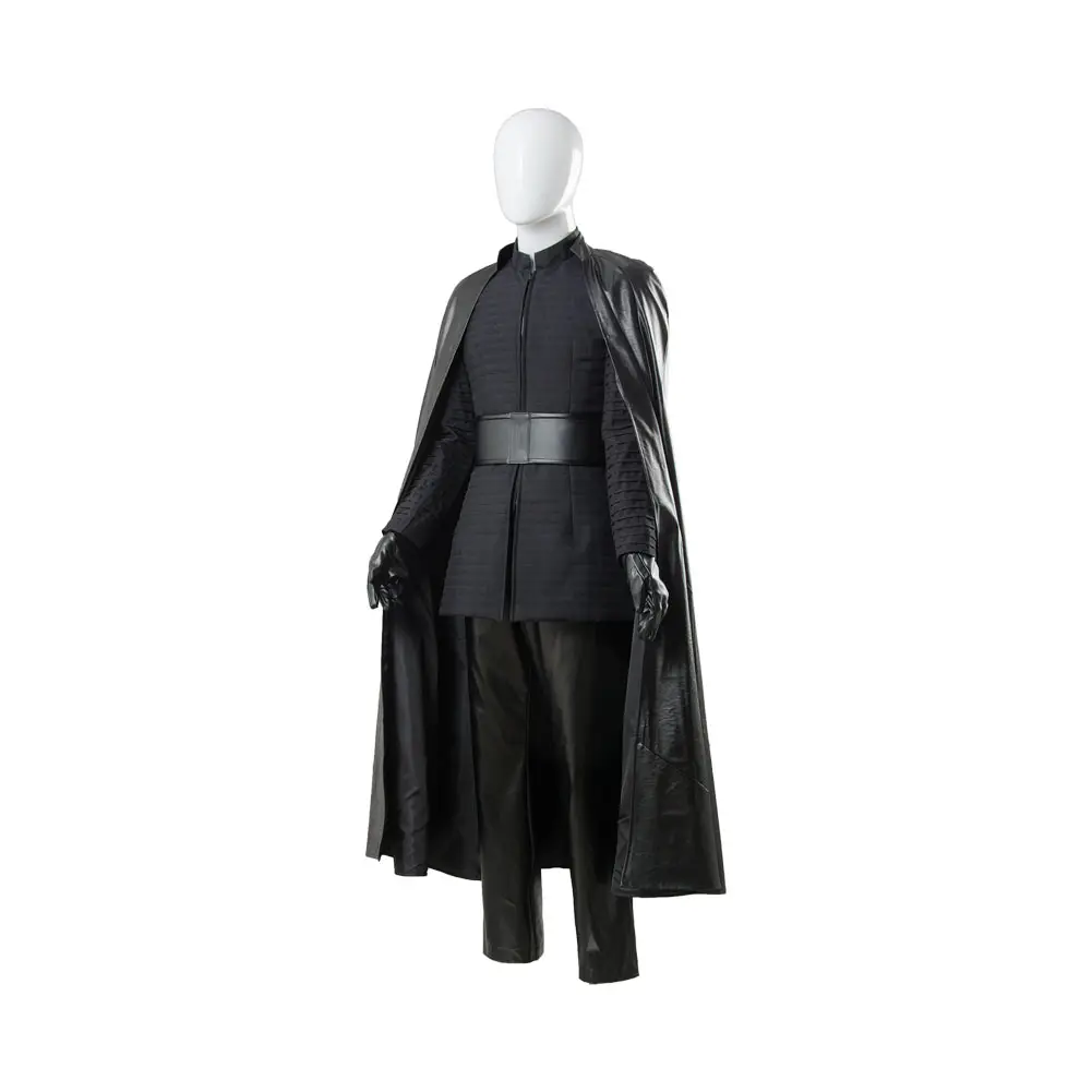 Kylo Cosplay Ren Kostuum Mannen Ruimte Strijd Ridder Mantel Schoenen Laarzen Fantasia Outfits Halloween Carnaval Feest Vermomming Pak