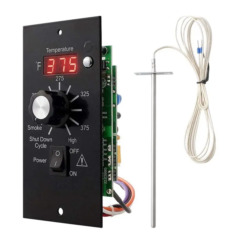 AB46-Digital Thermostat Kit For Traeger Pellet Grills Replacement Control Panel Thermometers Pro Controller With LED Display