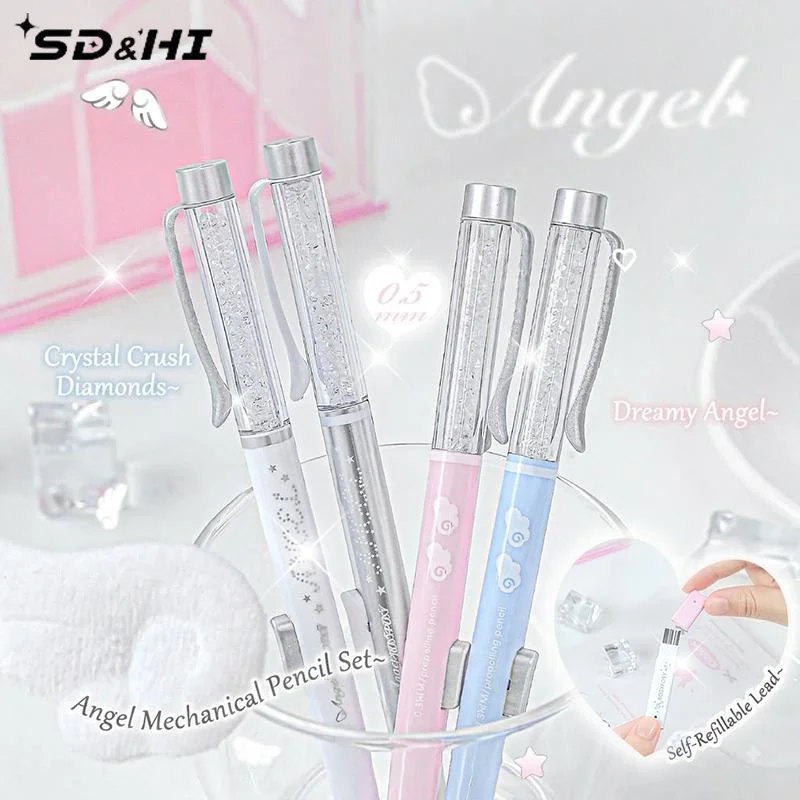 1PCS Angel Automatic Lead Set High Beauty Style Primary School Students Lead Core Set Student Specific Pencil