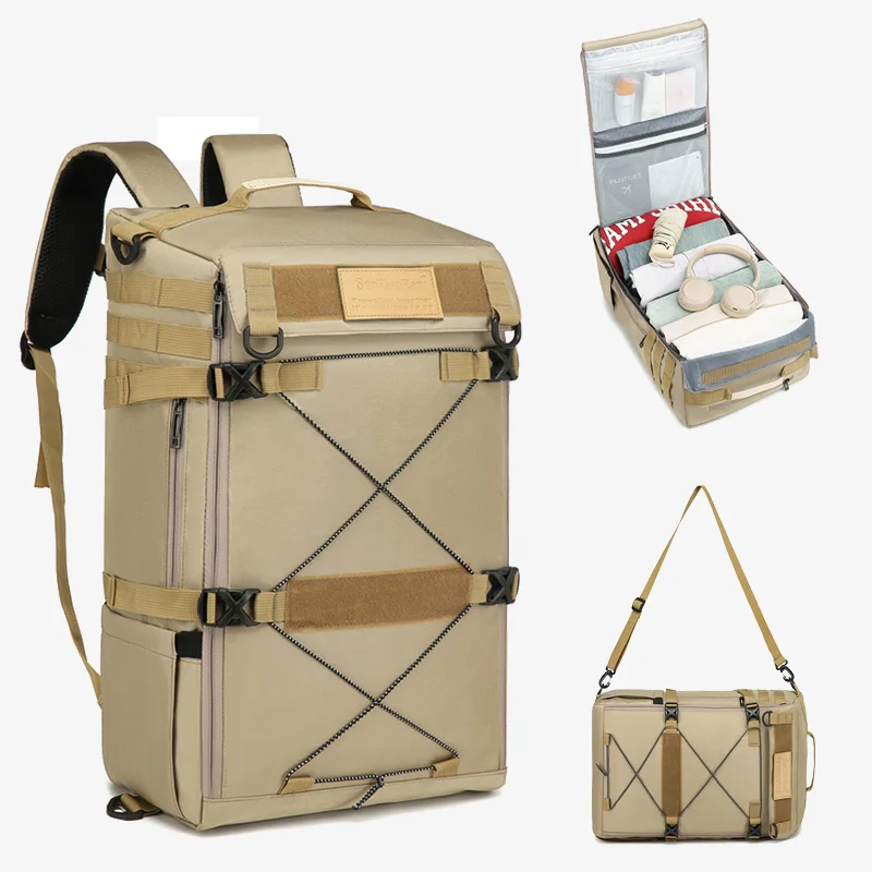 

Холщовая дорожная сумка в стиле ретро, мужской рюкзак для студентов колледжа большой вместимости, рюкзак для походов на открытом воздухе