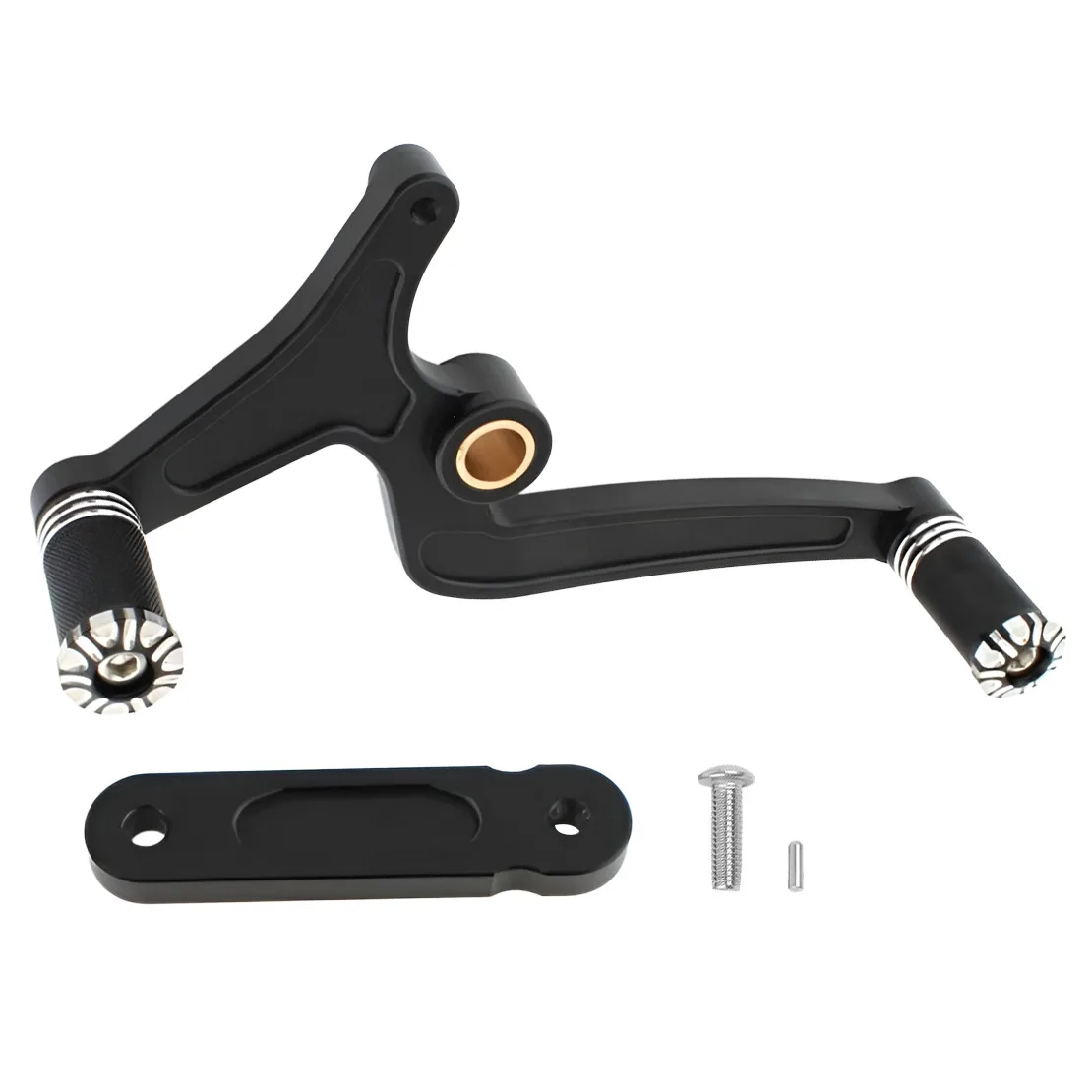 Black Heel Toe Gear Shift Lever Shifter Level Pedal Peg CNC Aluminum fit for Indian Scout Sixty Hussar Bobber 2015 2016-2022