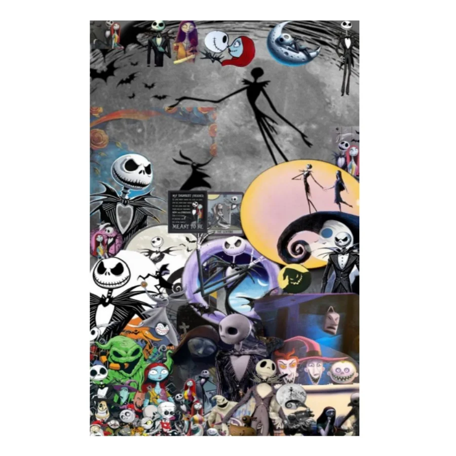 Puzzlespiel The Nightmare Before Christmas Filmpuzzles in mehreren Größen 108/200/300/500/1000 Teile Holzpuzzle Tangram