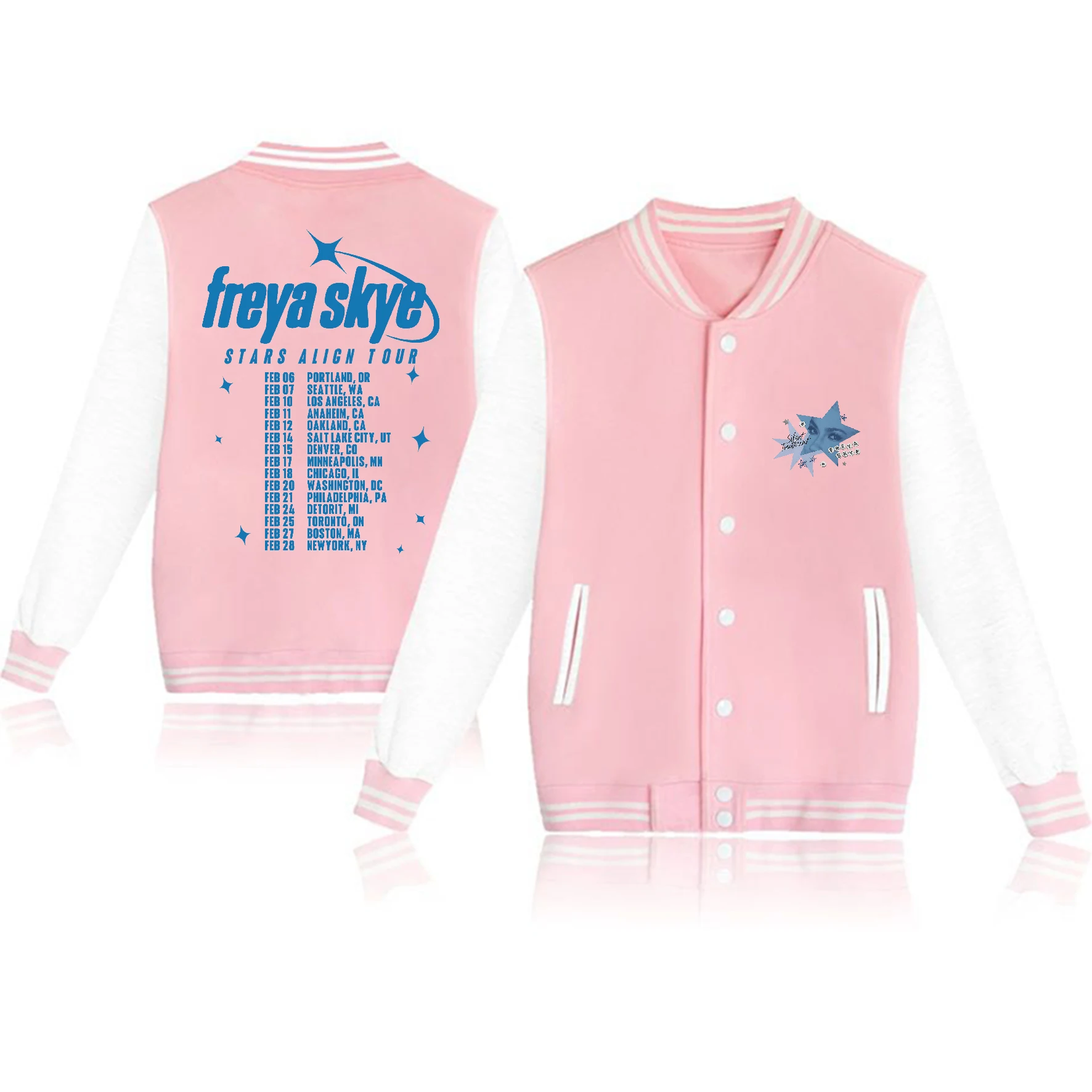 

Куртки-бомберы Freya Skye Silent Align Tour 2026 для мужчин и женщин, модные пальто Rod Wave, осенняя уличная одежда