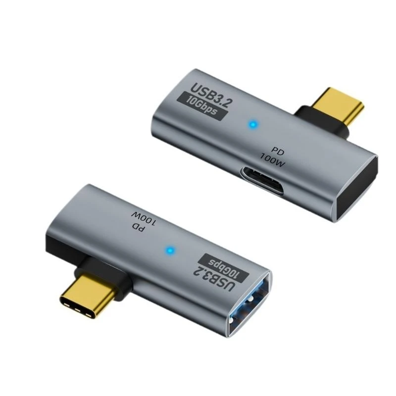 

DXAB 2xType C Splitter Adapter Support PD100W Fast Charging and 10Gbps Data Transfer