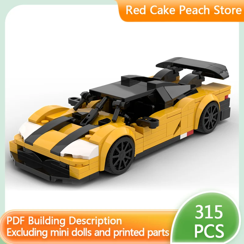 

Speed Racing Car Model MOC Building Bricks 01RX Top Tier Sports Car Modular Technology Children Holiday Gifts Assemble Toys Suit