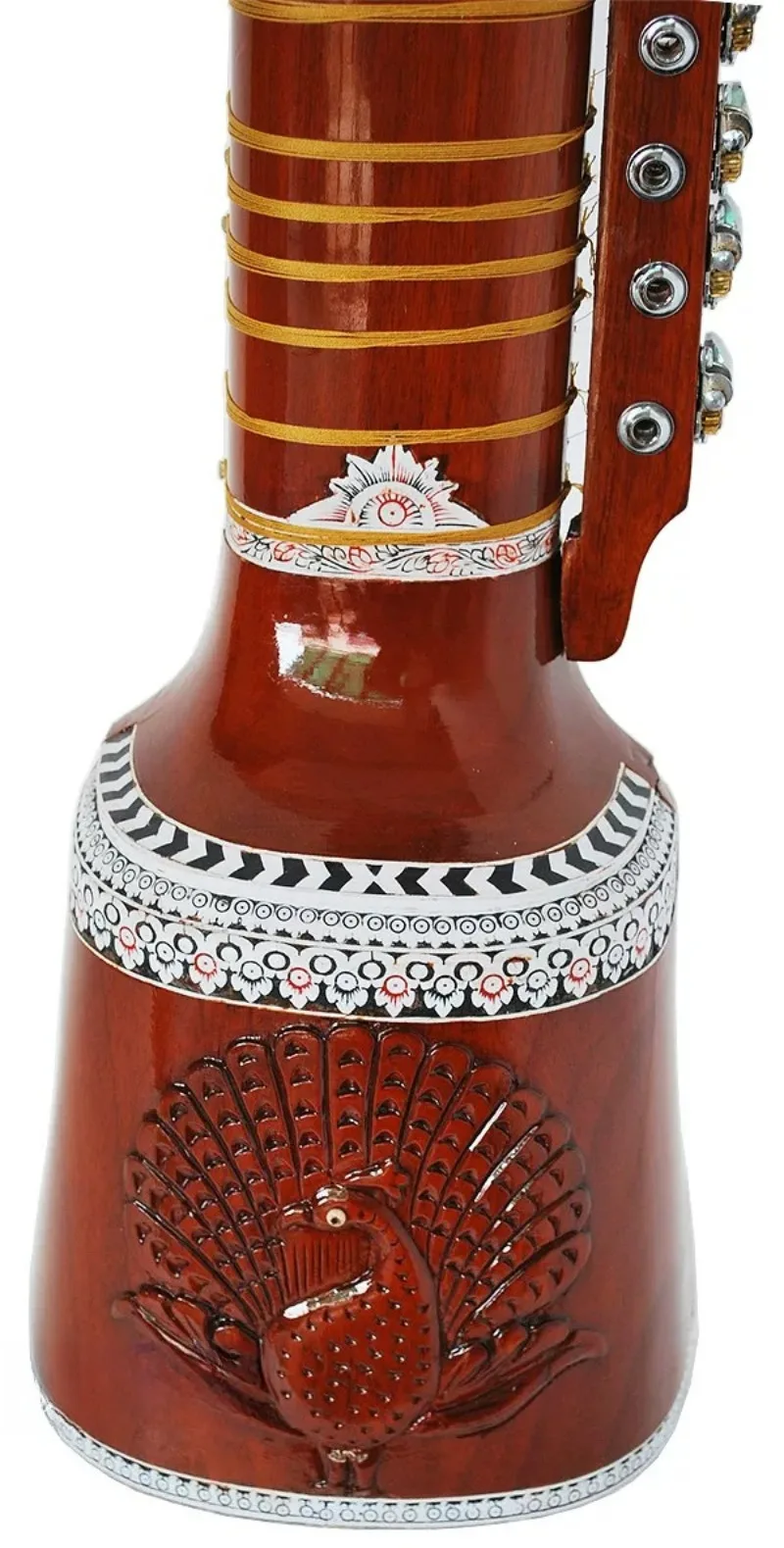 Indian imported musical instruments, Dir Ruba, Tun wood, handmade