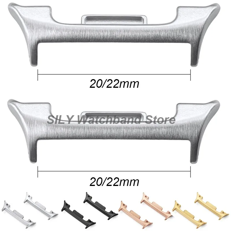 for Samsung Galaxy Watch 9/8 Ultra 1Pair Watchband Connector Metal Adapters Stainless Steel Bracelet Link Attachment Replacement