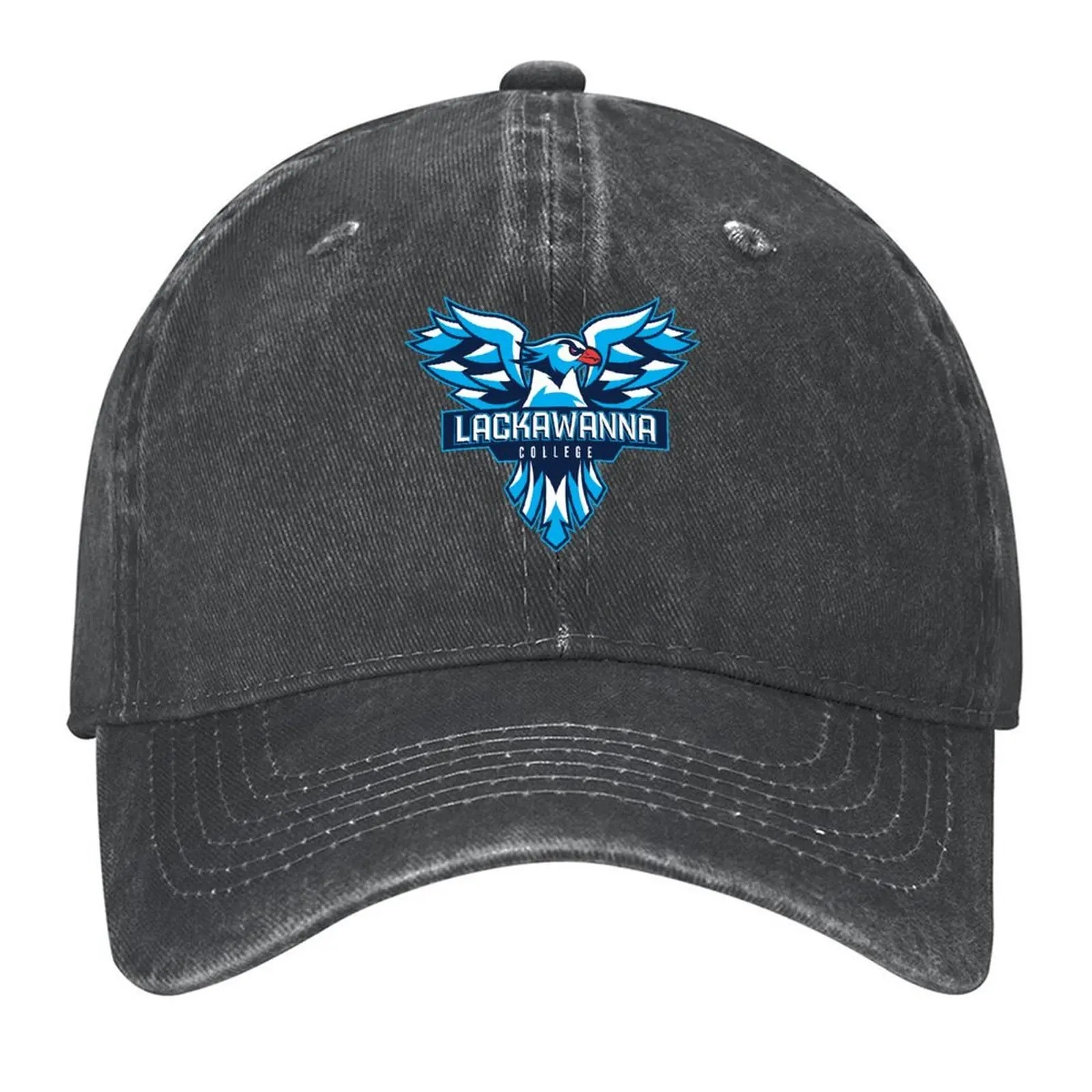 

Lackawanna College cyan Double Wing Falcon (e-sports) Baseball Cap Trucker Hat Dropshipping Golf Hat Man Women's Hats 2025 Men's