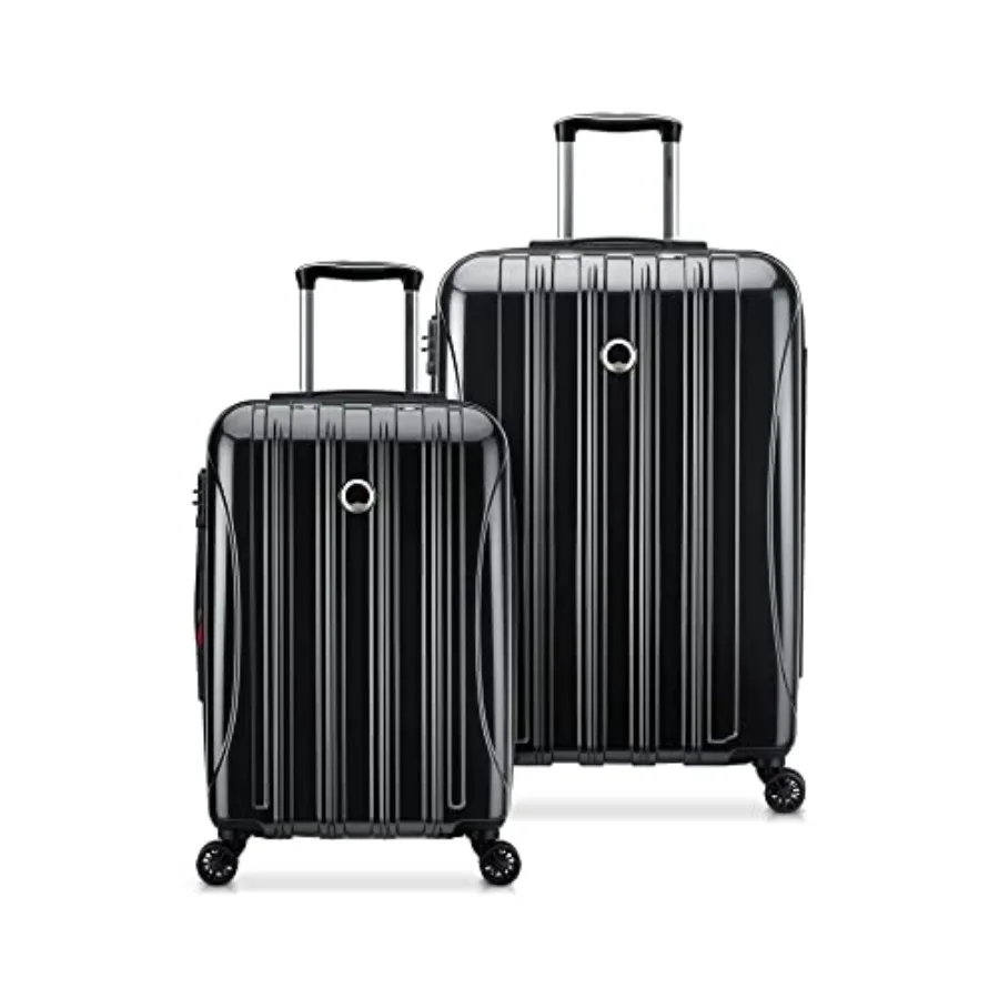 

Комплект из 2 чемоданов DELSEY PARIS Helium Aero Hardside Expandable с колесами-спиннерами, черный, легкий, прочный, для путешествий