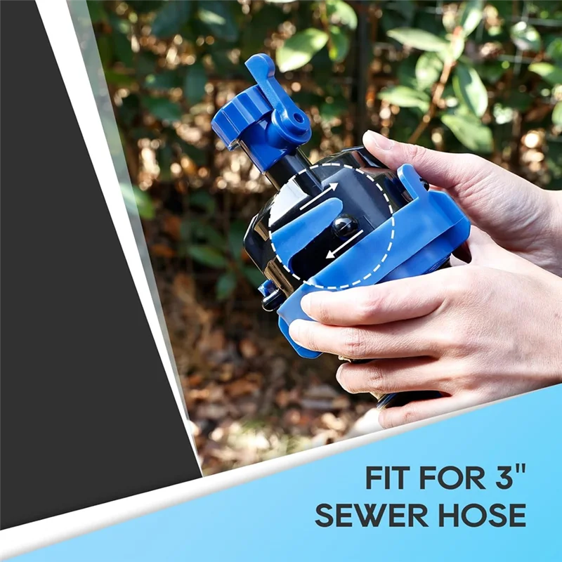 ABKP-RV Sewer Hose Rinse Cap& Shut Off Valve, For Water Flow For Garden Hose, Fits All 3
