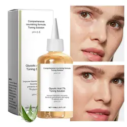 100ML Glycolic Acid 7% Exfoliating Toner Glycolic Sour 7% Toning,Keep Skin Moisturized Exfoliate and Reduce Skin Blemishes