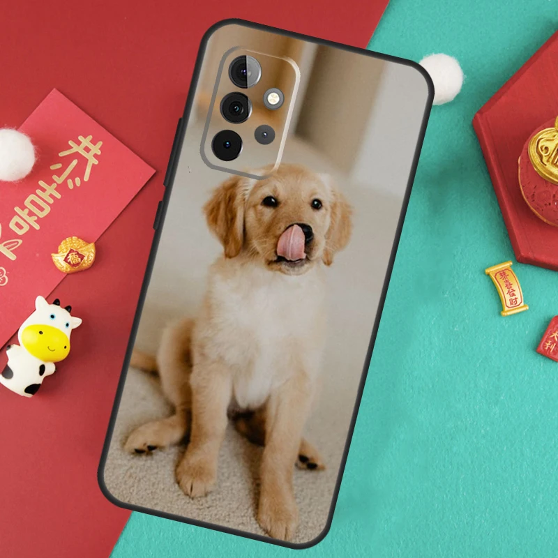 Golden Retriever Dog Case For Samsung Galaxy A34 A54 A14 A15 A25 A35 A55 A53 A33 A13 A52 A32 A12 A51 A71 Cover