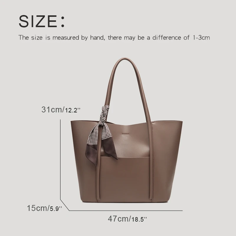 Large Capacity Classic Tote Bags For Women Luxury Designer Handbag And Purses 2023 New In PU With Inner Pocket Underarm Shoulder