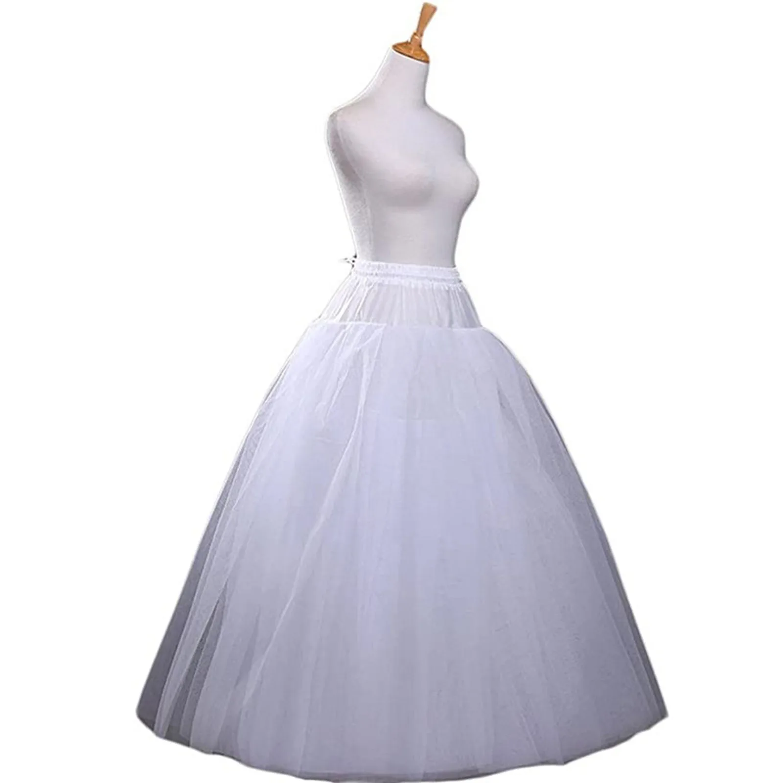 Dames Bruiloft Onderrok Een Lijn Petticoat Voor Trouwjurk Off Shoulder Prom Jurk Slip Vrouwen Onderrok Voor Bruidsjurken