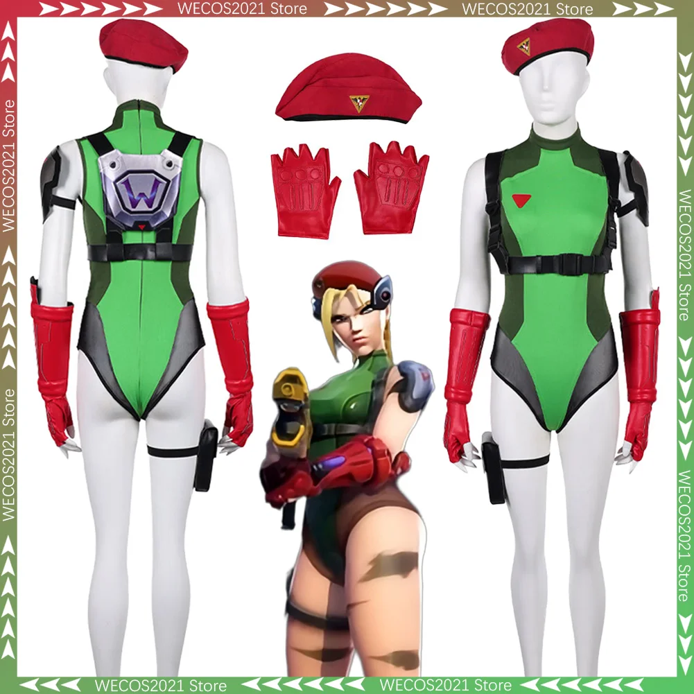 

Game SF Costume OW Cammy White Cosplay Fantasy Beret Clothing Disguise Adult Women Roleplay Fantasia Party Outfits