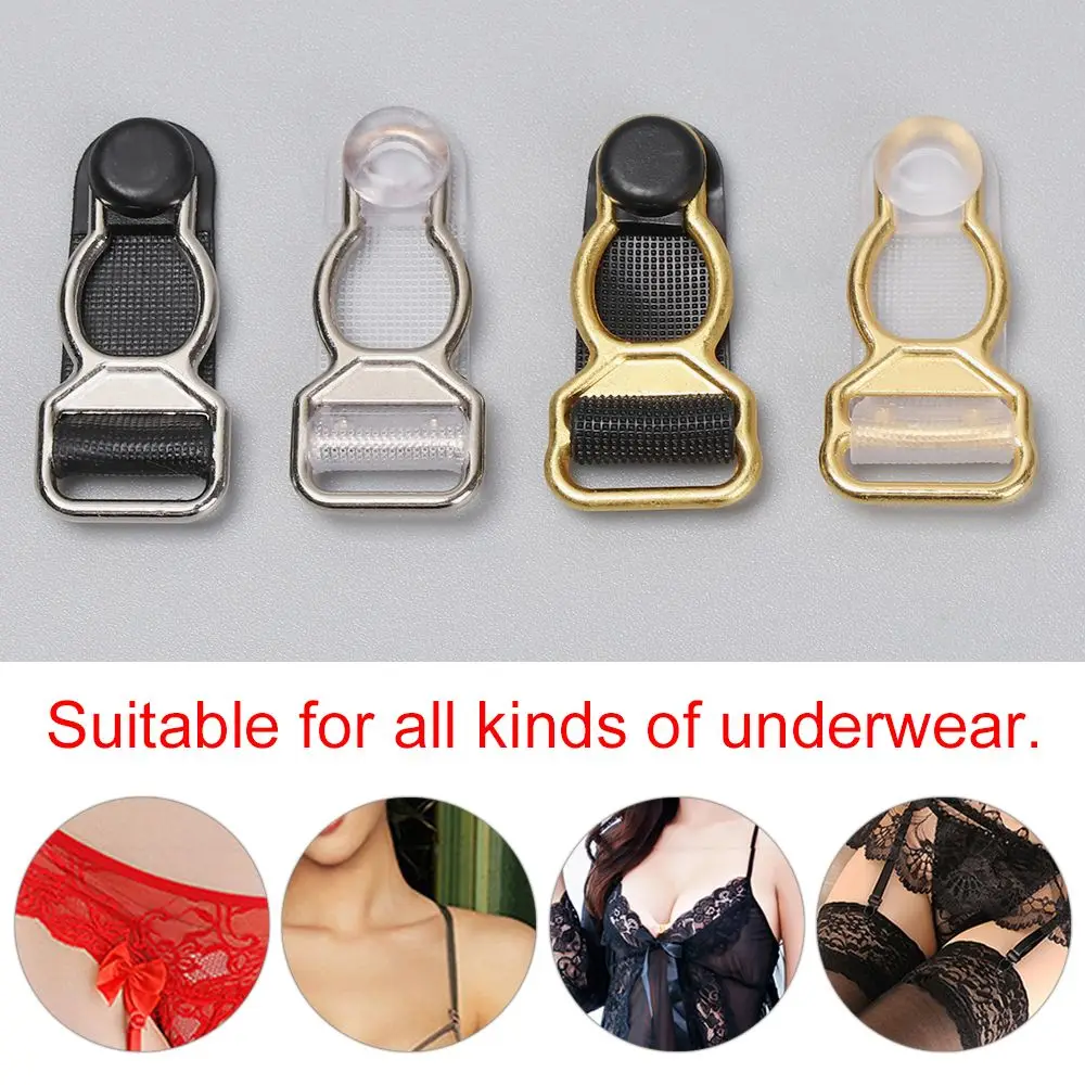 10pcs Plastic Adjusting Buckle Corset Leg Garter Suspender Ends Buckles Belt Clip Hooks Alloy Sock Clips Hosiery Stocking Grips