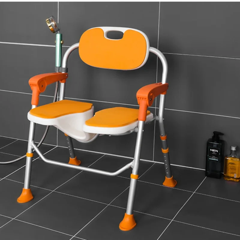 Aluminum Bath Chair Elderly Seat Thickened Adjustable Stool Home Anti-fall Chair Safe Bathroom Furniture Modern Shower Chair