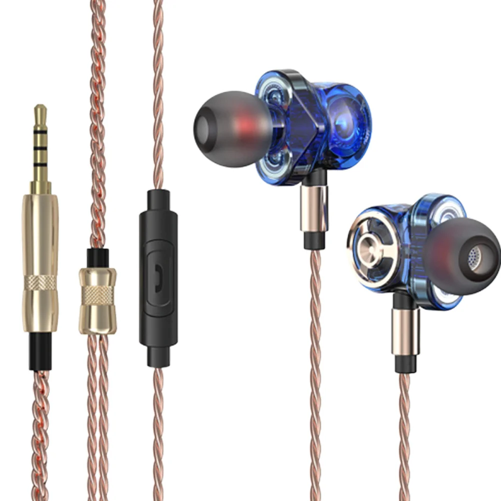 

6 Driver Unit Earbuds 3.5mm Braided Wire Metal Headphone Wide Balanced Music Bass Rich Strong Deep Fast Responsive