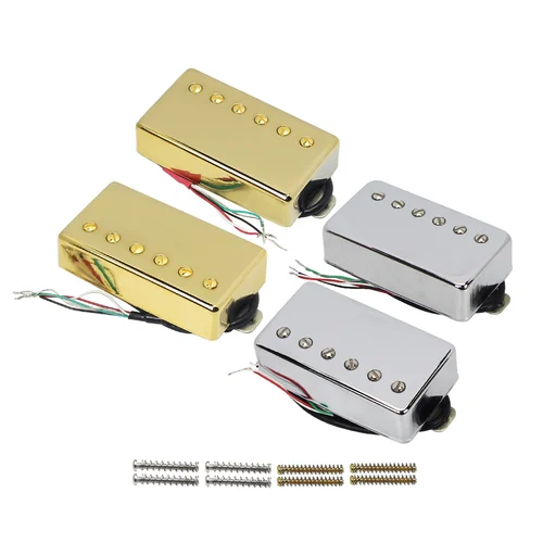 FLEOR Juego de pastilla Humbucker para Guitarra Alnico 5 LP, accesorios para Guitarra eléctrica de 4 conductores