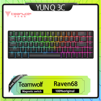 Teamwolf Raven68 Magnetic Switch Keyboard Mechanical Keyboard 8k Quick Trigger Rgb Full Key Hot Swappable Valorant Pc Game Acces