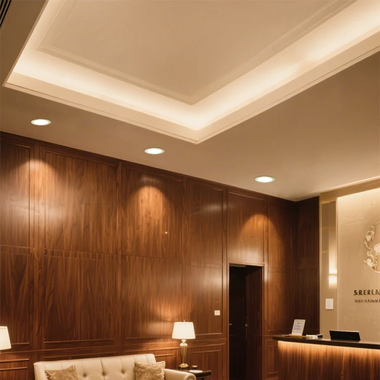 3W 6W Remote Control Solar Powered Led Down Light Adjustable Brightness Indoor Round Recessed Solar Ceiling Lamp