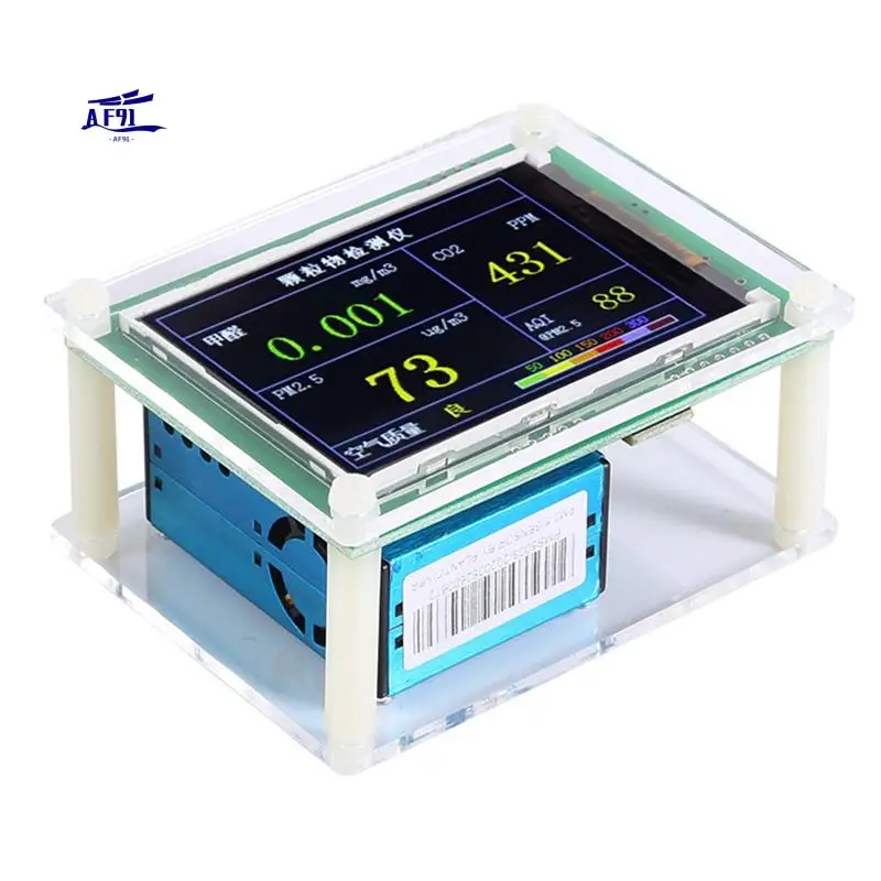 

AF91-1Set PM2.5 M5 Версия PM2.5 Датчик измерения пыли и тумана TFT LCD Бытовой Крытый