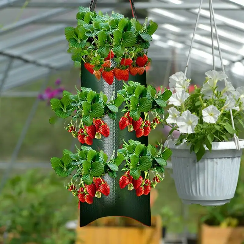 Garden Wall Planter Vegetables fruits and flowers Plant Growing Bags hanging planting bag Upside Down Tomato Planter Pot