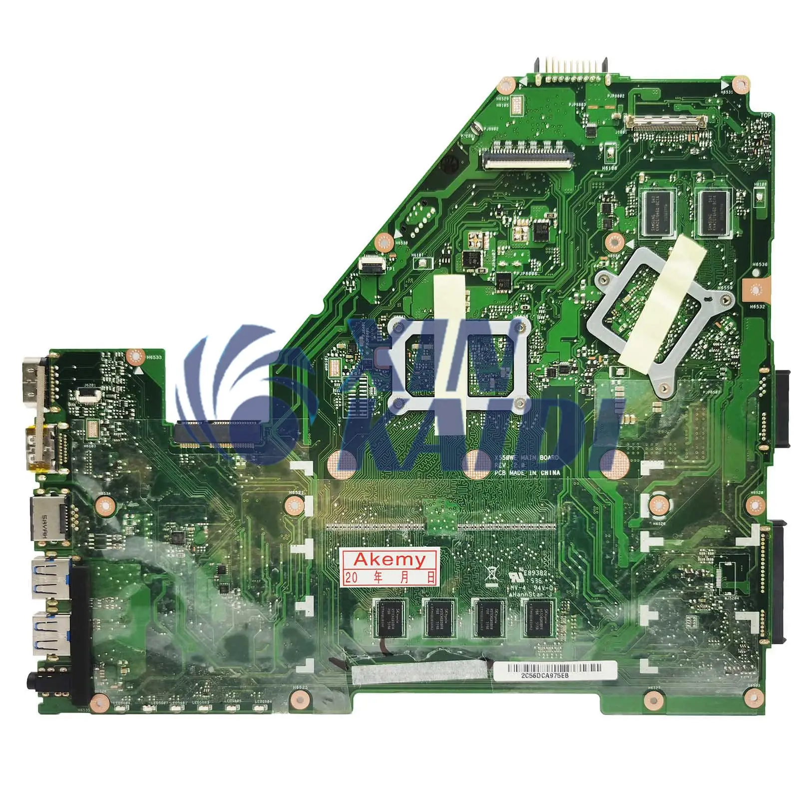 Scheda madre del computer portatile per ASUS X550WE X550WA X550WEK X550WAK X552W Scheda madre del notebook E1 E2 A4 EM8110 CPU 4GB RAM Systemboard