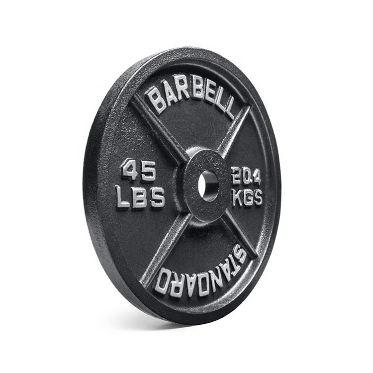 Wholesale Custom Logo Cast Iron Standard Weight Plates Pounds Weight Lifting