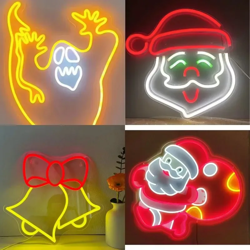 Neon Christmas Event Arrangement Ambient Light Luminous IP65 Waterproof