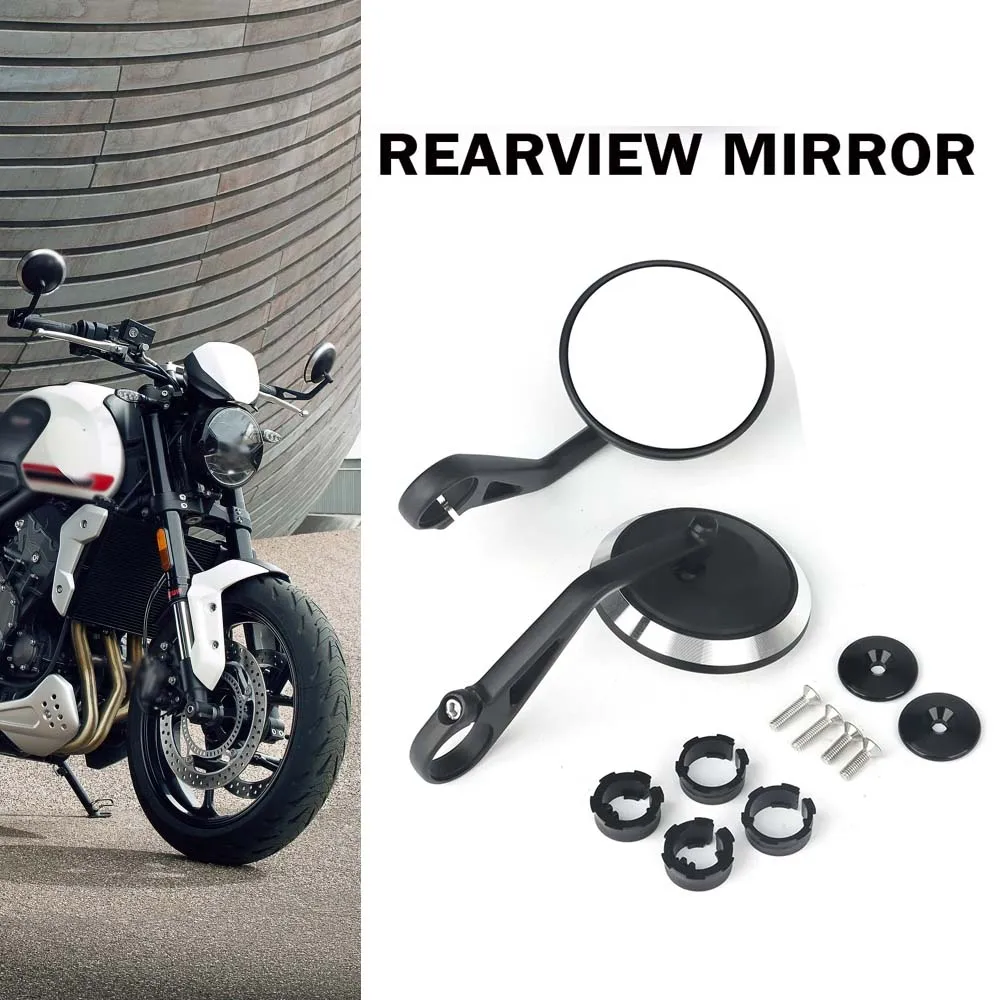 

Руль мотоцикла для Rocket 3 Street Triple S 765 765RS 765R, трехскоростной 1200RS 1200RR, Руль заднего вида, комплект торцевых зеркал