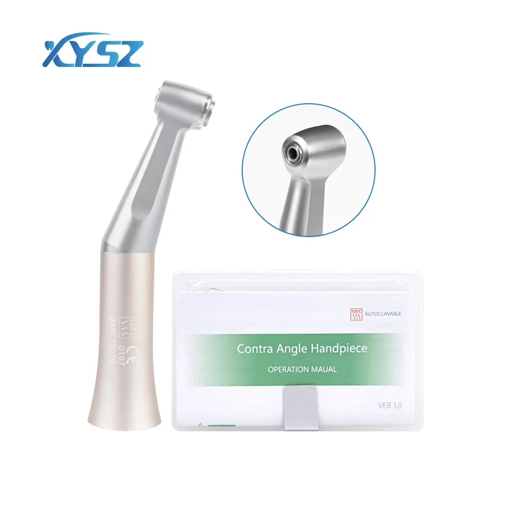 Dental FX Style Slow Speed Set Air Motor Push Button 1:1 Contra Angle Air Motor 2/4 Hole Straight Handpiece Odontología Tool