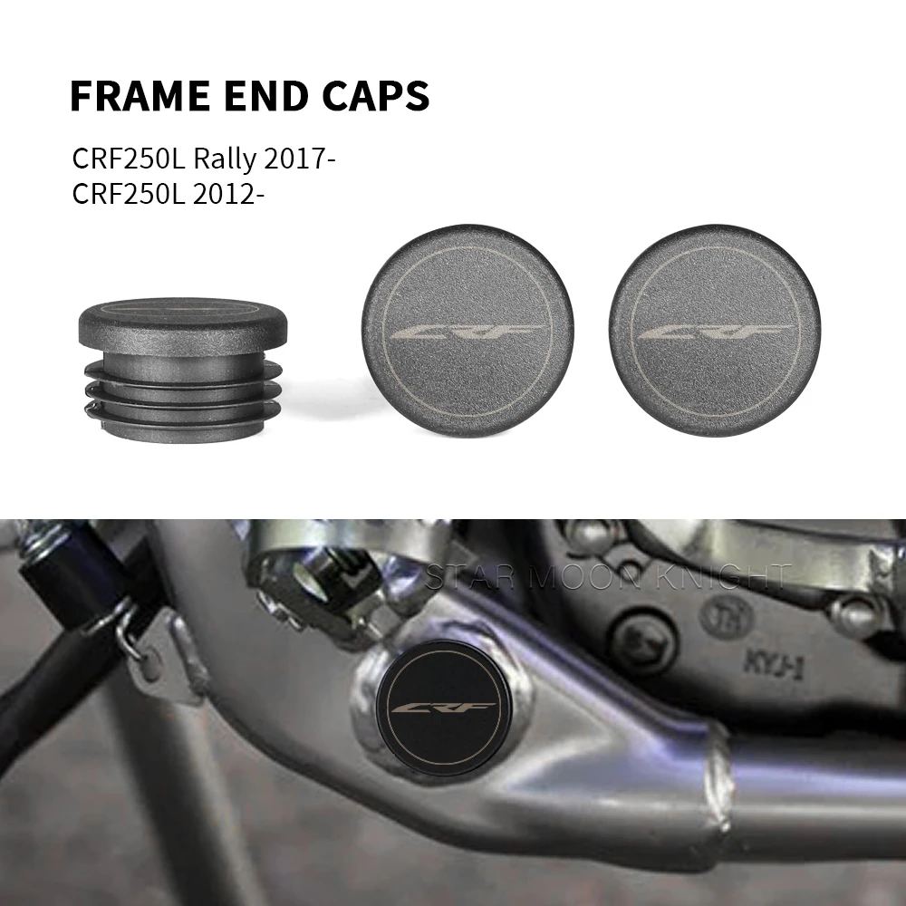 Motorcycle Accessories Frame Hole Cover Caps Plug Decorative Frame Cap Set For Honda CRF250L CRF 250 L Rally 2017 - 2021 2022-