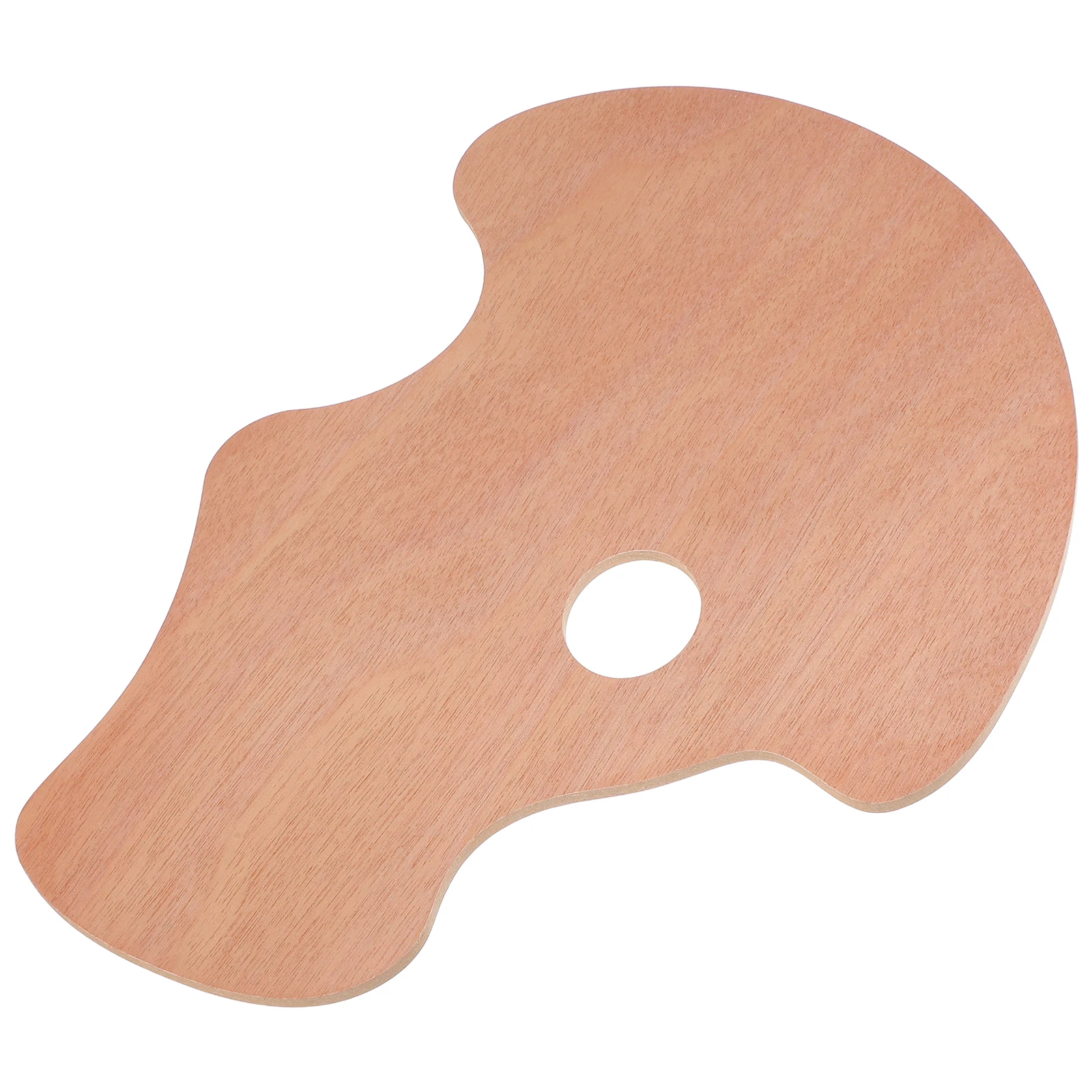 

Oil Painting Palette Acrylic Watercolor Mixing Oval Wood Ergonomic Wooden Tray Child