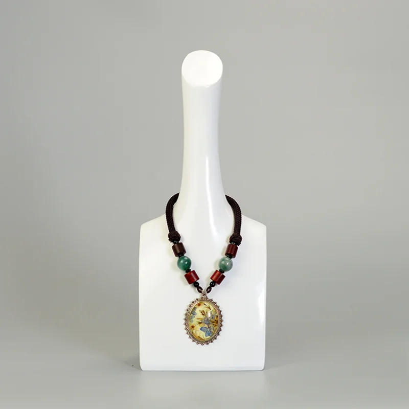 Jewelry Necklace Neck Abstract Mannequin Model Agate Jewelry Window Display Prop Pendant Display Necklace Display Bracket