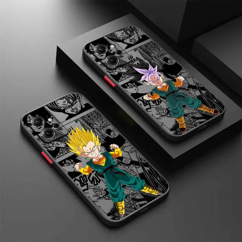 

Dragon Ball Son Goten Trunks‌ Phone Case For Xiaomi Redmi Note 13R 13 12 12S 11 12T 11S 11E 11T 10 Pro Plus Frosted Translucent