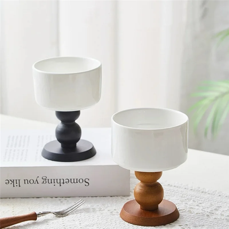 

RM- Dessert Bowls Retro Goblet French Ice Cream Cup Pudding Dessert Bowl Elegant Design For Parties