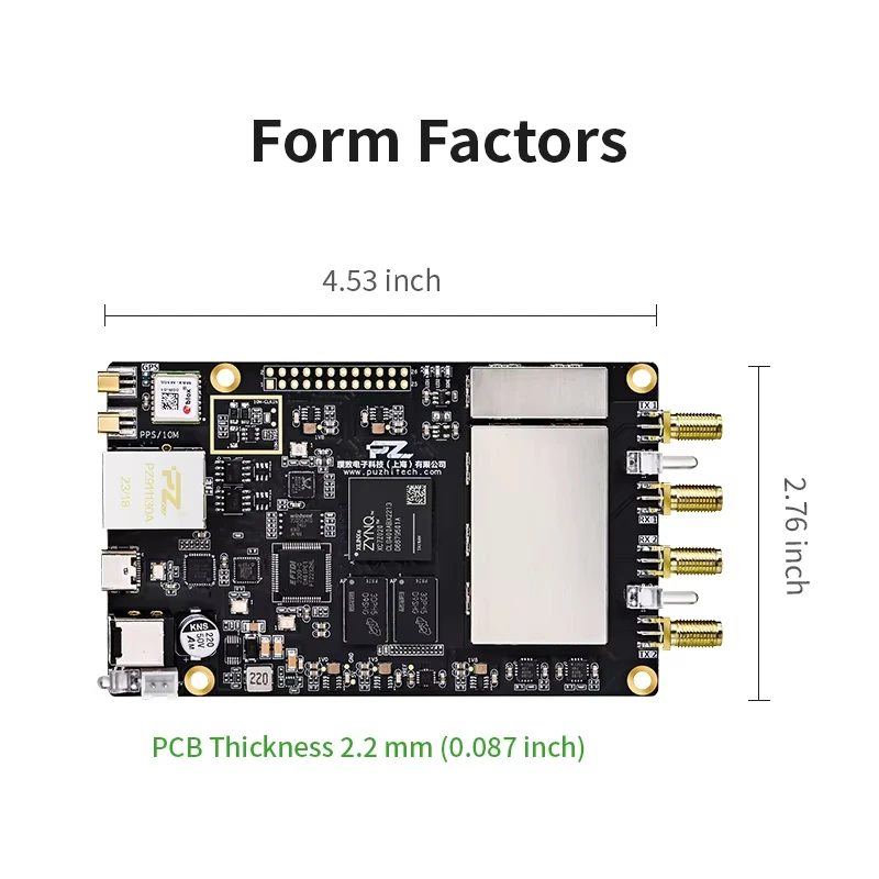 PZSDR P201Pro/P203Pro SDR Software Defined Radio Demo Board SDR transceiver ZYNQ7020 SoC ADI AD9361 openwifi AD9363 pluto