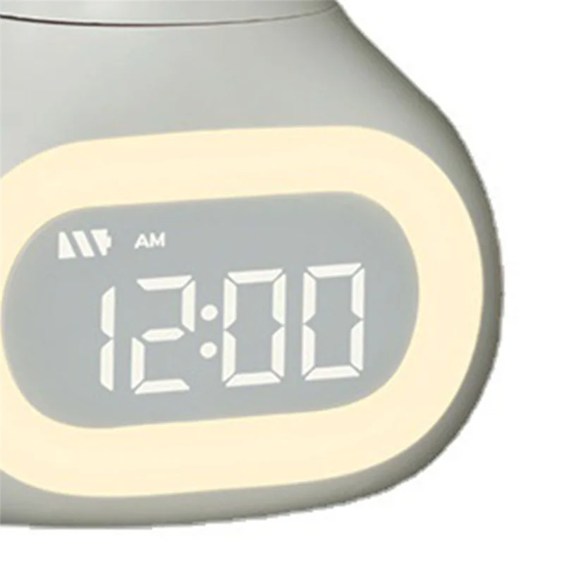 ساعة منبه B84B-Big Goose مع ضوء ليلي، مناسبة لوظيفة الاستيقاظ للأطفال، مصباح ليلي كبير لطيف، هدية مثالية #4