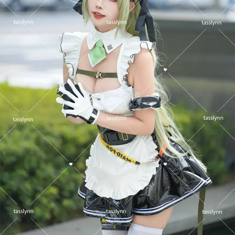 NIKKE bogini zwycięstwa Anime Cosplay kostiumy Soda Cosplay dla kobiet Soda skórzana pokojówka mundur słodkie kostiumy na Halloween