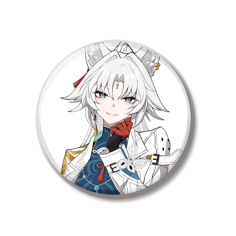 Game Honkai Star Rail Feixiao Soft Button Pin Jewelry Creative Badge Cartoon Brooch Lapel Pin Canvas Bag Backpack Decoration