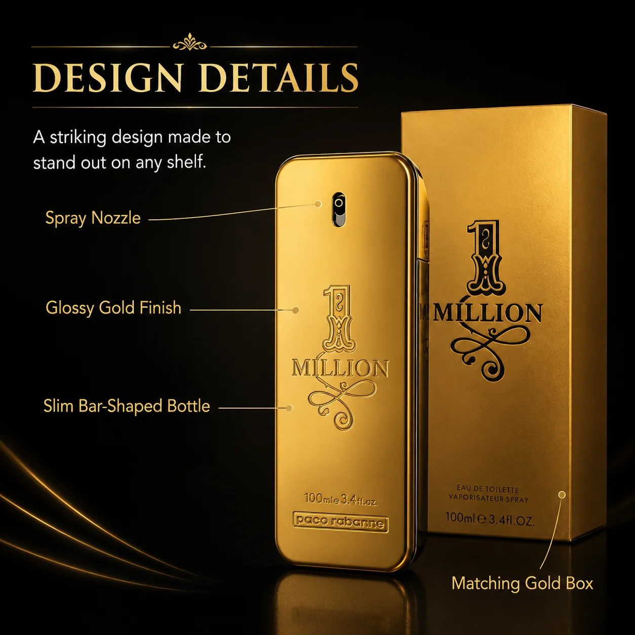 Toilette - Long Lasting Designer Fragrance for Men with Mandarin, Cinnamon & Amber - Luxury Men's Perfume Spray view 5