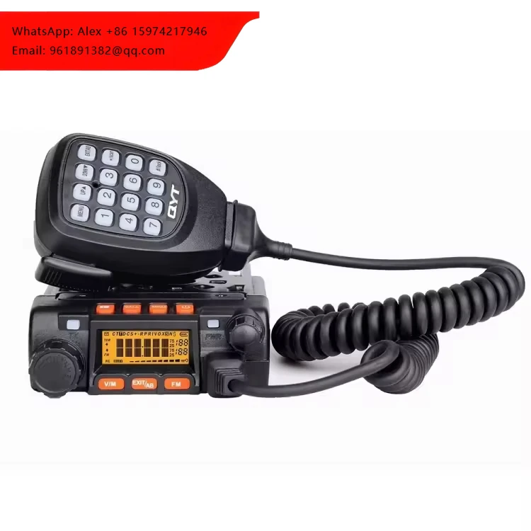 

High Quality Walkie Talkie With Display QYT KT-8900 25W Dual Band Mobile Radio Car Walkie Talkie